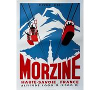 AFFICHE / Morzine/Haute-Savoie - R.Michaud - 50x70cm Poster