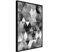 Affiche Murale Encadrée Abstract Diamonds 30 x 42 cm Noir NOIR