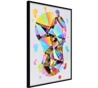 Affiche Murale Encadrée "Abstract Light Bulb" 30 x 42 cm Noir NOIR G