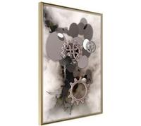 Affiche Murale Encadrée "Ancient Mechanism" 30 x 42 cm Or Multicolore G