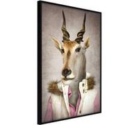Affiche Murale Encadrée "Animal Alter Ego Antelope" 40 x 60 cm Noir Multicolore G