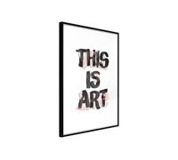 Affiche Murale Encadrée "Art" 30 x 42 cm Noir