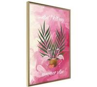 Affiche Murale Encadrée Back to the Summer 21 x 30 cm Or