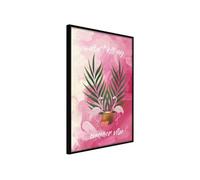 Affiche Murale Encadrée "Back to the Summer" 30 x 42 cm Noir