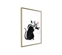 Image encadrée Artgeist Poster et affiche - Banksy: Rat Photographer - 30x45 (13952)