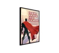 Affiche Murale Encadrée "Be Your Own Superhero" 21 x 30 cm Noir