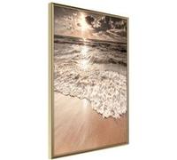 Affiche Murale Encadrée Beach of Memories 21 x 30 cm Or