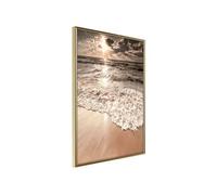 Affiche Murale Encadrée "Beach of Memories" 40 x 60 cm Or