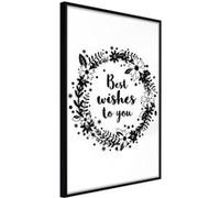 Poster et affiche - Best Wishes - 20x30 Artgeist (14646) NOIR