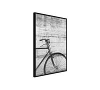 Poster et affiche - Bicycle Leaning Against the Wall - 30x45 Artgeist (14670) NOIR