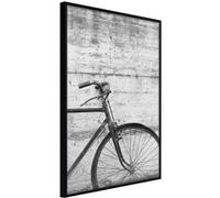 Poster et affiche - Bicycle Leaning Against the Wall - 30x45 Artgeist (14670) NOIR