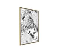 Affiche Murale Encadrée "Black and White Nature" 30 x 42 cm Or