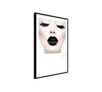 Affiche Murale Encadrée "Black Lipstick" 30 x 42 cm Noir
