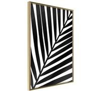Affiche Murale Encadrée Black Palm 30 x 42 cm Or