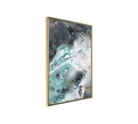 Affiche Murale Encadrée "Border of Land and Water" 21 x 30 cm Or