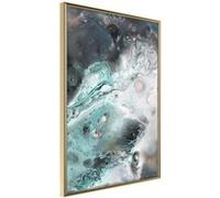 Affiche Murale Encadrée Border of Land and Water 21 x 30 cm Or