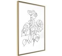 Affiche Murale Encadrée "Bouquet of Leaves" 30 x 42 cm Or Multicolore G