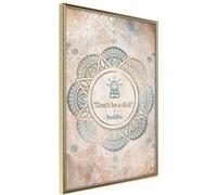 Affiche Murale Encadrée "Buddha Is Right" 30 x 42 cm Or G