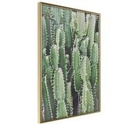 Affiche Murale Encadrée "Cactus Plantation" 21 x 30 cm Or G