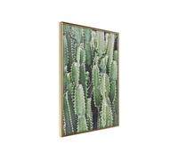 Affiche Murale Encadrée "Cactus Plantation" 40 x 60 cm Or