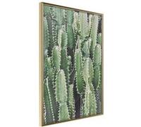 Affiche Murale Encadrée "Cactus Plantation" 40 x 60 cm Or G