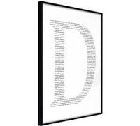 Affiche Murale Encadrée "Capital D" 21 x 30 cm Noir Multicolore G