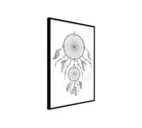 Affiche Murale Encadrée Catch Your Dreams 21 x 30 cm Noir