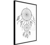 Affiche Murale Encadrée "Catch Your Dreams" 21 x 30 cm Noir