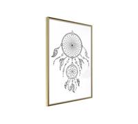 Affiche Murale Encadrée Catch Your Dreams 21 x 30 cm Or