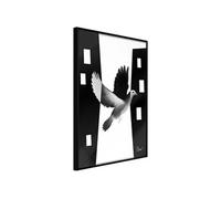 Affiche Murale Encadrée "Caught in Flight" 21 x 30 cm Noir