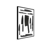 Affiche Murale Encadrée "Chef's Must-Have " 21 x 30 cm Noir