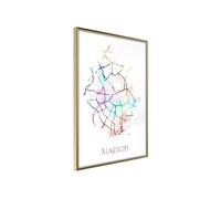 Poster et affiche - City Map: Madrid (Colour) - 40x60 Artgeist (17000)
