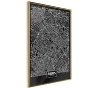 Poster et affiche - City Map: Paris (Dark) - 20x30 Artgeist (17078)
