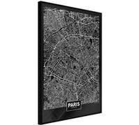 Poster et affiche - City Map: Paris (Dark) - 30x45 (17082)