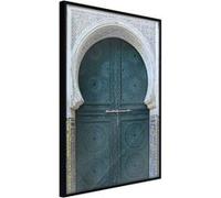 Affiche Murale Encadrée Closed Passage Blue 30 x 42 cm Noir NOIR