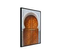 Affiche Murale Encadrée "Closed Passage Brown" 21 x 30 cm Noir