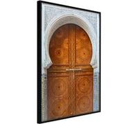 Affiche Murale Encadrée "Closed Passage Brown" 30 x 42 cm Noir Multicolore G