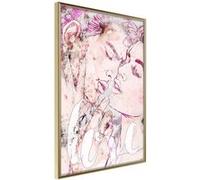 Affiche Murale Encadrée Colourful Fascination 21 x 30 cm Or