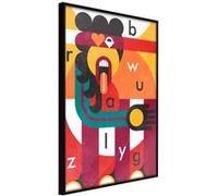 Affiche Murale Encadrée "Colourful Thoughts" 21 x 30 cm Noir Multicolore G