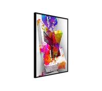 Affiche Murale Encadrée Colours and Shapes 21 x 30 cm Noir