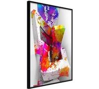 Affiche Murale Encadrée "Colours and Shapes" 21 x 30 cm Noir Multicolore G