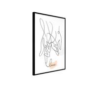 Affiche Murale Encadrée "Complicated Love" 21 x 30 cm Noir