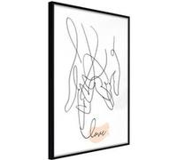 Affiche Murale Encadrée "Complicated Love" 30 x 42 cm Noir Multicolore G