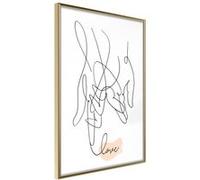 Affiche Murale Encadrée "Complicated Love" 30 x 42 cm Or G