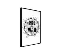 Affiche Murale Encadrée Connect with Nature 21 x 30 cm Noir