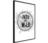 Affiche Murale Encadrée "Connect with Nature" 30 x 42 cm Noir Multicolore G