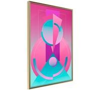 Affiche Murale Encadrée "Constructivist Train" 21 x 30 cm Or Multicolore G