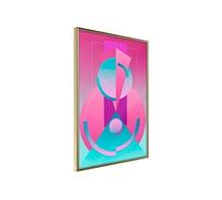 Affiche Murale Encadrée Constructivist Train 30 x 42 cm Or