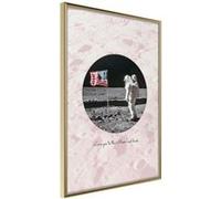 Affiche Murale Encadrée Cosmic Love I 30 x 42 cm Or