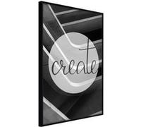Affiche Murale Encadrée "Create" 21 x 30 cm Noir Multicolore G